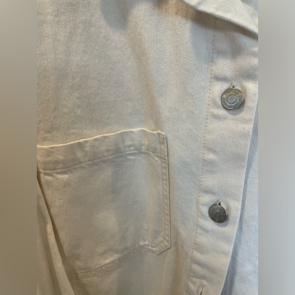 white cream dex jean jacket - Picture 3 of 8